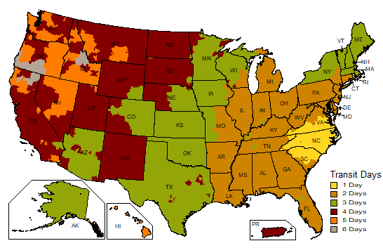 2 Day Shipping Coverage